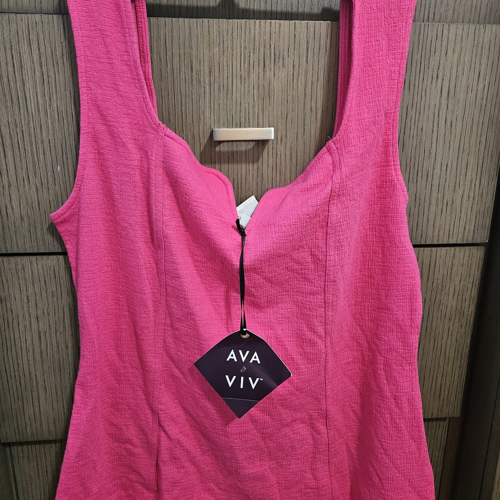 Ava & Viv Vibrant Pink Tank Top